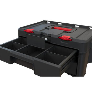 Instrumentu kaste ar 2 atvilktnēm Stack'N'Roll 2 Drawers 48,1x33,2x23,3cm (30210832)