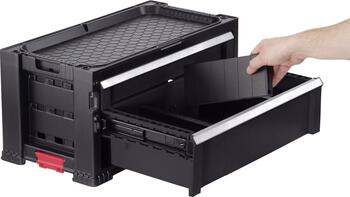 Instrumentu lāde ar 2 atviktnēm Drawers Tool Chest 56,2x28,9x26,2cm (30199303)