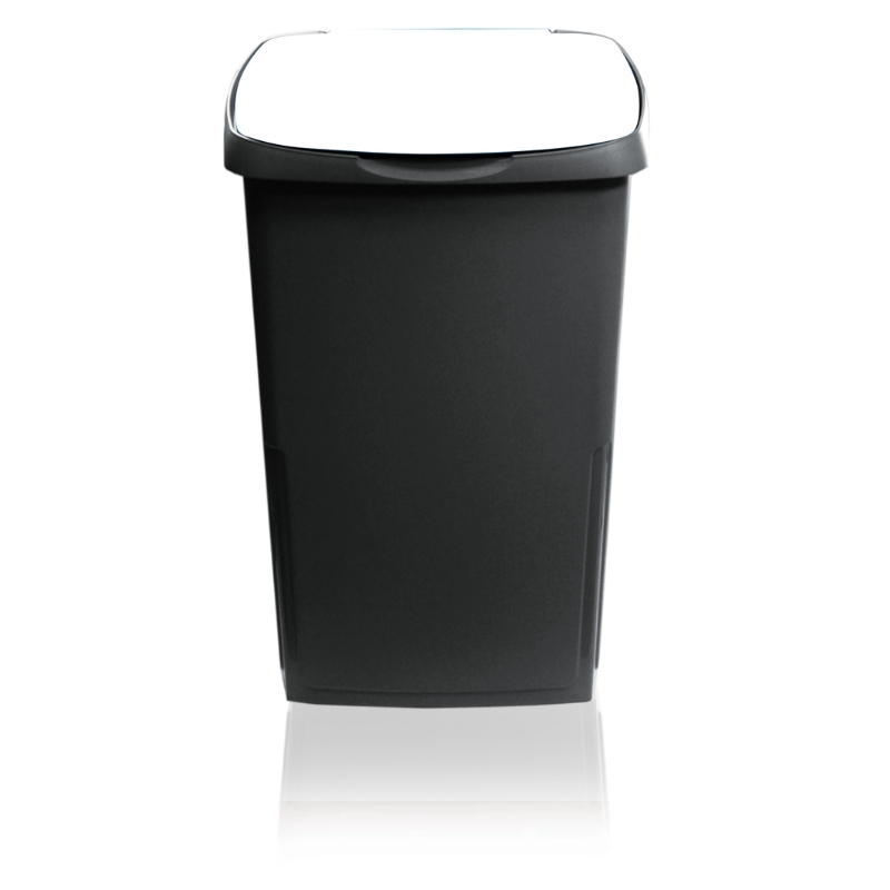 Мусорное ведро Eco Solution 45л 37x36x53.5см темно-серый/белый (115760069)