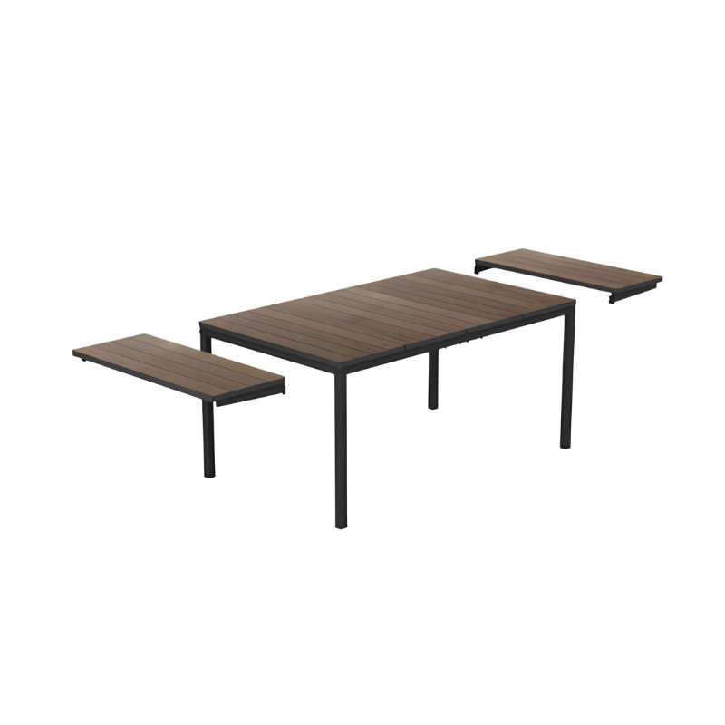 Dārza galds pagarināms Deco Porto Nova Extendable 200-280 valrieksts/melns (29214883J55)