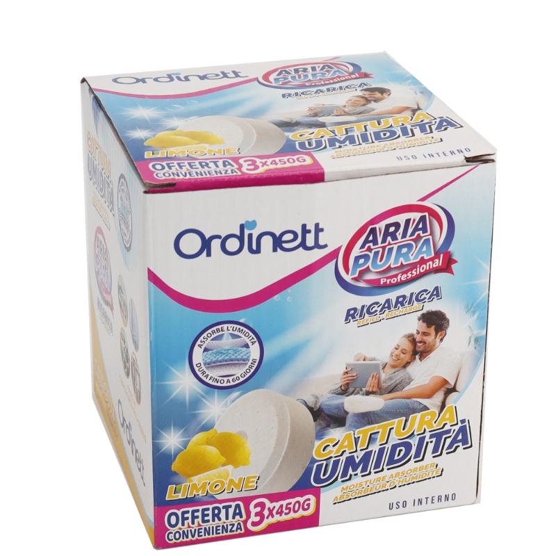 Mitruma absorbētāja papildināmās tabletes 450g x 3 gab. citrons (127748018)