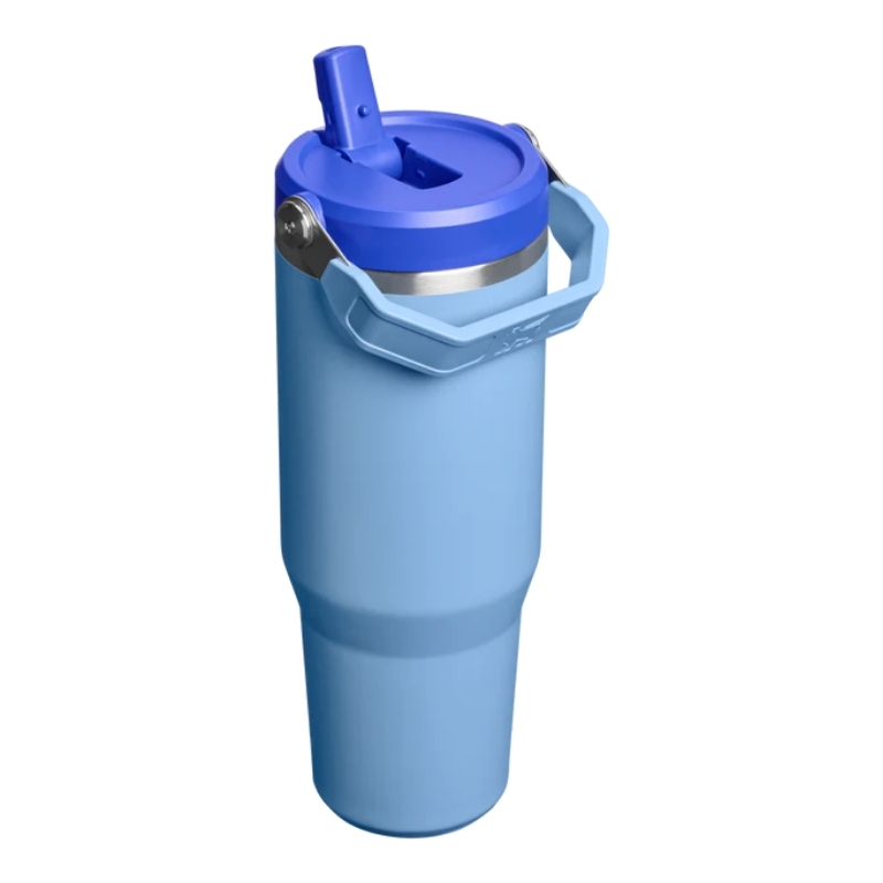 Termokrūze ar salmiņu The IceFlow Flip Straw 2.0 Tumbler 0,89L gaiši zila (28134240211)