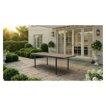 Раздвижной садовый стол Deco Porto Nova Extendable 160-240, цвет ясеня/черный (29214881J56)