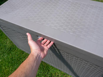 Uzglabāšanas kaste Samoa Rattan Box 270L bēša (29209570587)