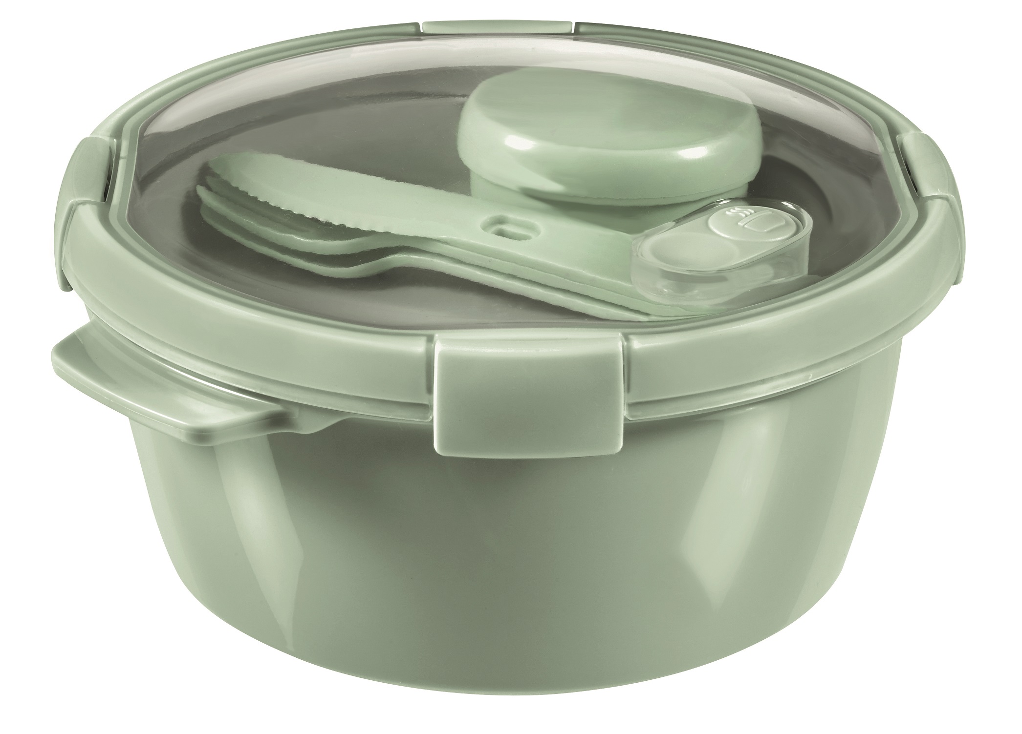 Pārtikas trauks Lunch Kit apaļš 1,6L Smart Eco To Go &Oslash;22x10cm maigi zaļš (0800921Q19)