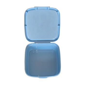 Pārtikas uzglabāšanas trauks kvadrātveida 0,9L Snap Box zils/fun-tilities (0802268W22)