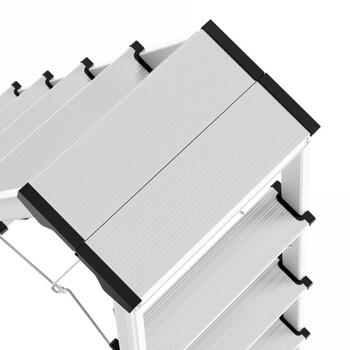 Kāpnes divpusējās D60 StandardLine / alumīnija / 2x5 pakāpieni (038655007)