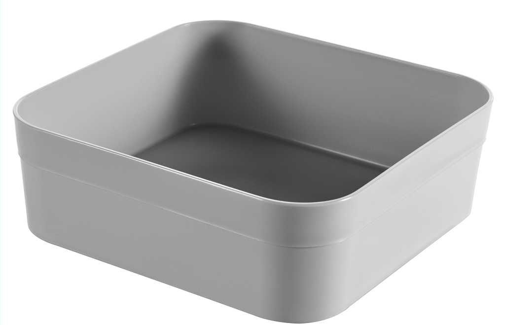 Коробка-разделитель Infinity Recycled квадрат 15x15x5см серый (0801726099)