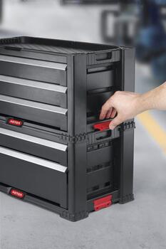 Instrumentu lāde ar 3 atviktnēm Drawers Tool Chest 56,2x28,9x26,2cm (30199302)