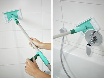LEIFHEIT Щетка для плитки и ванной с телескопической ручкой 93–150см Bath Cleaner micro duo (1041700)