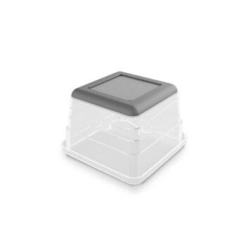 Коробка Sistemo Organizer 1 7,5 x 7,5 x 5 см прозрачная/светло-серая (2310010A94)