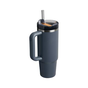 Termokrūze ar salmiņu The Quencher H2.O FlowState Tumbler 0.89L pelēka (2810827948)