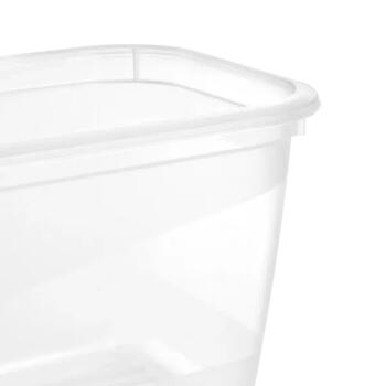 Pārtikas trauciņu komplekts taisnstūrveida 4x0,75L Fredo „Fresh“ caurspīdīgs/maigi violets (0630673525)