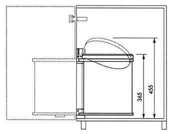 Мусорное ведро встроенное Compact-Box M 15л (033555001)