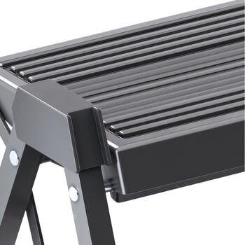 Pakāpienu soliņš salokāms StepFix / tērauda / 2 pakāpieni / melns (034410001)