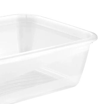 Pārtikas trauciņu komplekts taisnstūrveida  3x1,25L Fredo &bdquo;Fresh&ldquo; caurspīdīgs/maigi violets (0630675525)