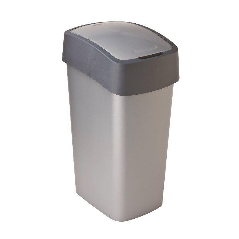 Мусорное ведро Flip Bin 45л серебряный/серый (0802172686)