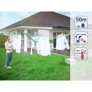 LEIFHEIT Veļas žāvētājs rotējošs Linomatic 500 Easy (1085286)