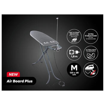 Gludināmais dēlis Air Board M Black Plus 120x38cm (1076214)