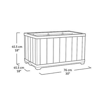 Puķu pods Deco Rectangle Planter Walnut (29213624533)