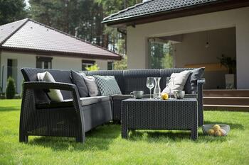 Садовая мебель Corfu Relax Set серая (29202123939)