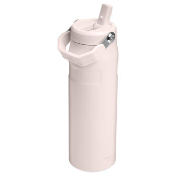 Termopudele ar salmiņu The IceFlow Bottle Flip Straw 2.0 0,71L gaiši rozā (2811283145)