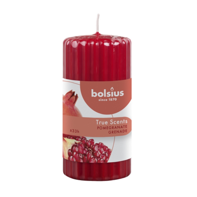 Ароматическая свеча-цилиндр True Scents Ø120x58 мм гранат (37266715)