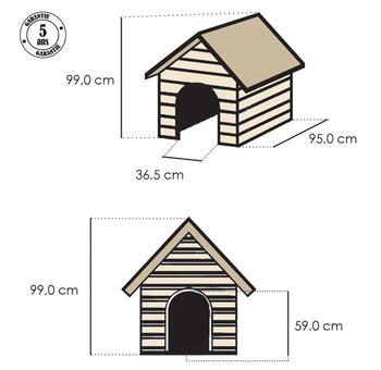 Домик/будка для собак Dog House, серый (0817360369)