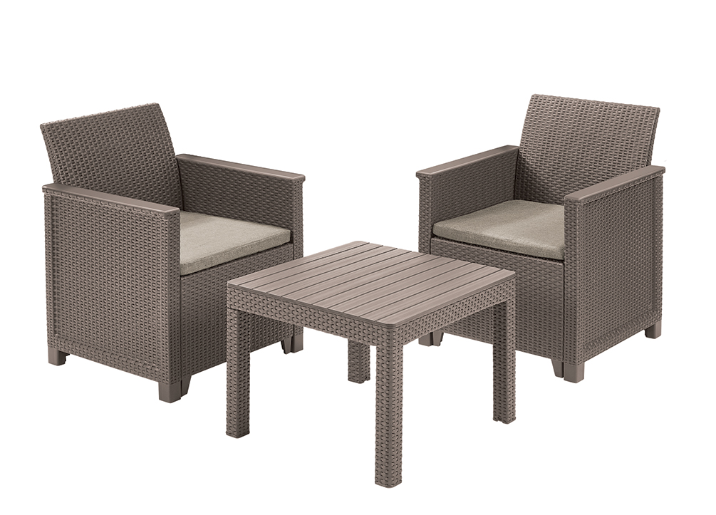 Dārza mēbeļu komplekts Elodie Balcony Set ar galdiņu Classic bēšs (29209482587)