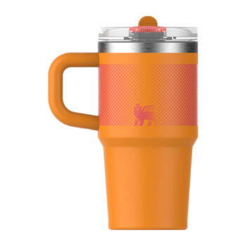 Термокружка с трубочкой The Quencher ProTour Flip Straw Tumbler 0.59L оранжевого цвета (2812484099)