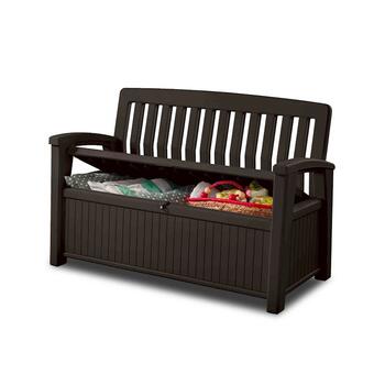 Скамья для хранения Patio Storage Bench 227L коричневая (29202690590)