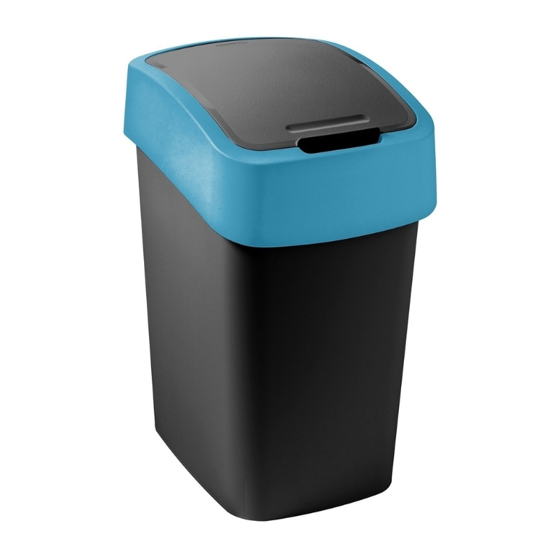 Atkritumu spainis Flip Bin 9L melns/zils (0802170280)