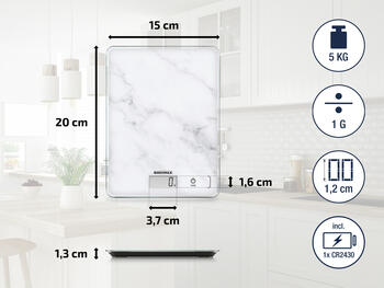 Весы кухонные электронные Page Compact 300 Marble (1061516)