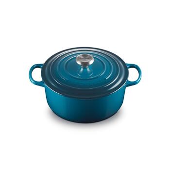 Le Creuset Čuguna katls apaļš &Oslash;26cm / 5,3L zils (02728930)
