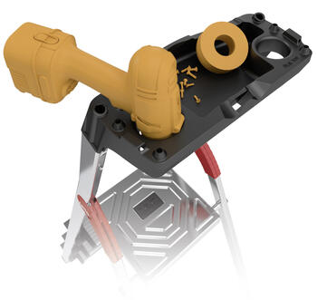 Kāpnes mājsaimniecības L60 StandardLine / alumīnija / 3 pakāpieni (038160307)