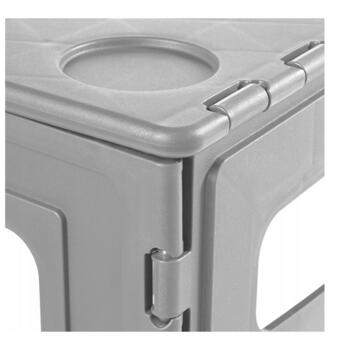 Складной уличный стол L грузоподъемностью до 80 кг Timo 70x45x55см серый (0610657130)