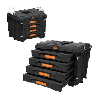 Instrumentu kaste ar 4 atvilktnēm ROC Pro Gear 4 Drawers Unit XL 56,5x37,5x41,3cm (30212782)