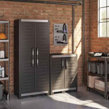 Skapis XL Garage Tall Cabinet 89x54x188cm melns (29208426)
