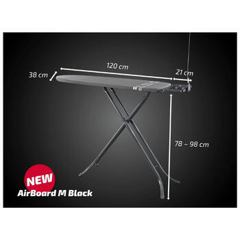 Gludināmais dēlis Air Board M Black 120x38cm (1072488)