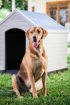 Домик/будка для собак Dog House, серый (0817360369)