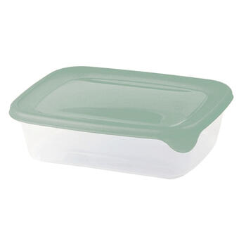 Pārtikas trauciņš taisnstūris 0,5L Fresh&Go zaļš  (0800553A87)