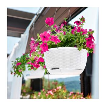 Puķu pods piekarināms Natural Ø30x14,5cm balts (2175501)