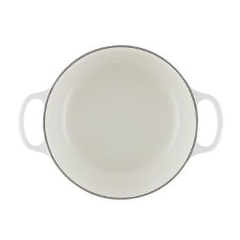 Čuguna katls apaļš Ø24cm / 4,2L balts (02733901)