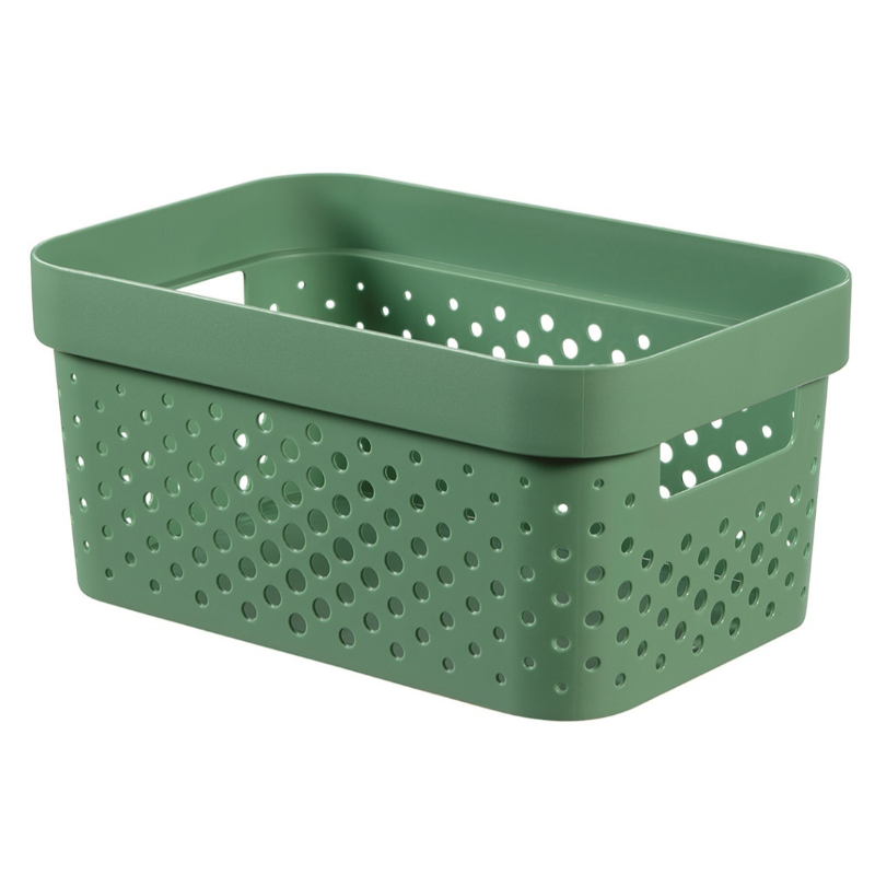 Коробка Infinity Recycled 4,5л 27x19x12см зеленая (0804747S86)