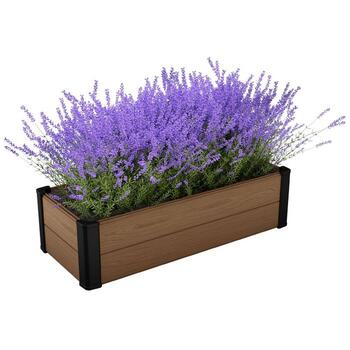 Apmalīte taisnstūra puķu dobei Maple Trough 106x52x32cm brūna (29209666)