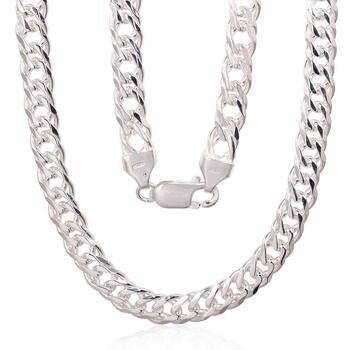 Sudraba ķēdīte Dubultais rombs 6 mm , dimantu apstrādājums #2400155, Sudrabs 925°. Izmērs: 50. Svars: 30