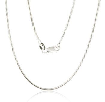 Серебряная цепочка Змейка 1,5 мм #2400081, Серебро 925°. Размер: 50. Вес: 4.7