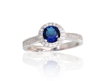 Sudraba gredzens #2101794(PRh-Gr)_CZ+CZ-B, Sudrabs 925°, rodijs (pārklājums), Cirkoni. Izmērs: 18. Svars: 3
