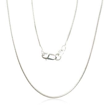 Серебряная цепочка Змейка 1 мм #2400085, Серебро 925°. Размер: 50. Вес: 4.4
