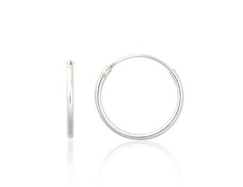Серебряные серьги-кольца #2203860, Серебро 925°. Вес: 0.4